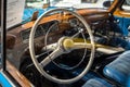 Interior of the luxury car Mercedes-Benz 220S W180 II Ã¢â¬ÅPontonÃ¢â¬Â,1956.